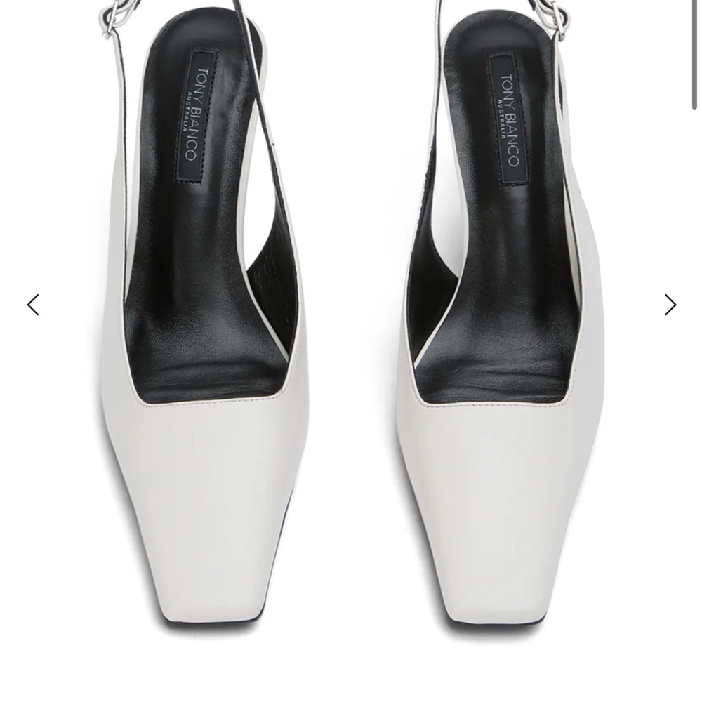 Tony Bianco White Heeled Shoes Modern Minimalist Design